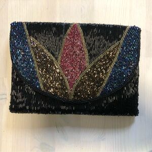 MADE beaded clutch